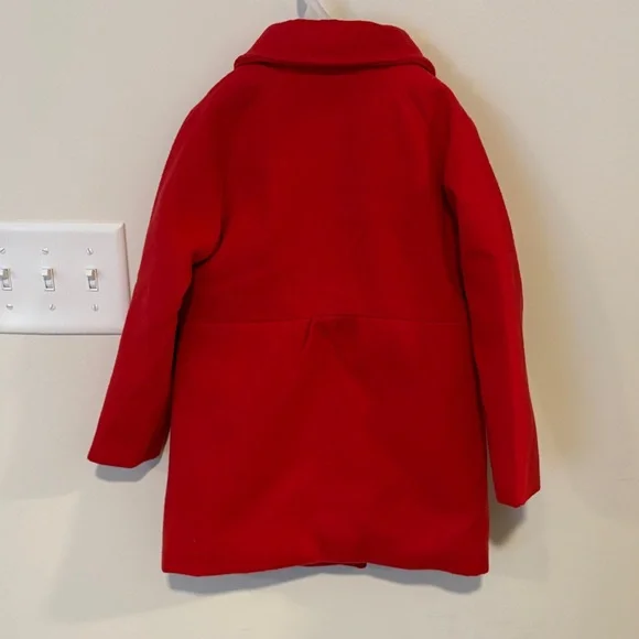 Joe Fresh Kids Bright Red Pea Coat - Picture 3 of 3